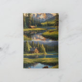 Gevouwen Wenskaart Kaart (Binnen)