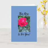 Gevouwen Wenskaart Kaart (Gele Bloem)