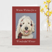 Gevouwen Wenskaart Kaart (Gele Bloem)