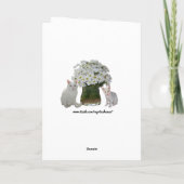 Gevouwen Wenskaart Kaart (Achterkant)