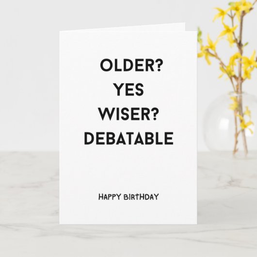 Gevouwen Wenskaart Kaart (Gele Bloem)