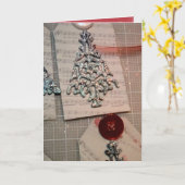 Gevouwen Wenskaart Kaart (Gele Bloem)