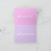 Gevouwen Wenskaart Kaart (Binnen)