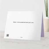 Gevouwen Wenskaart Kaart (Achterkant)