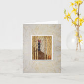 Gevouwen Wenskaart Kaart (Gele Bloem)