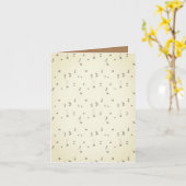 Gevouwen Wenskaart Kaart (Gele Bloem)