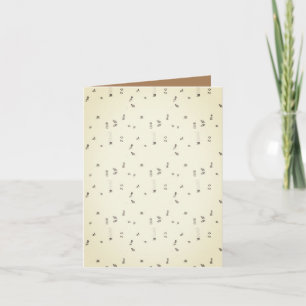 Gevouwen Wenskaart Kaart