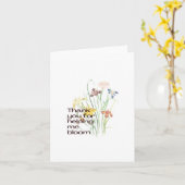 Gevouwen Wenskaart Kaart (Gele Bloem)