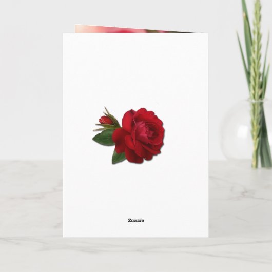 Gevouwen Wenskaart Kaart (Achterkant)