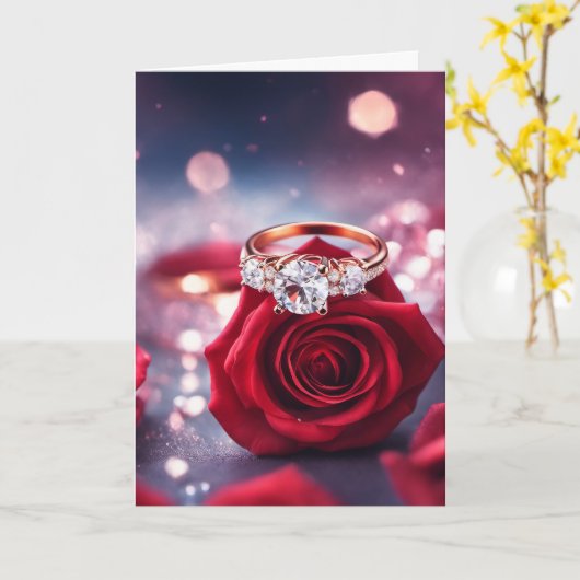 Gevouwen Wenskaart Kaart (Gele Bloem)