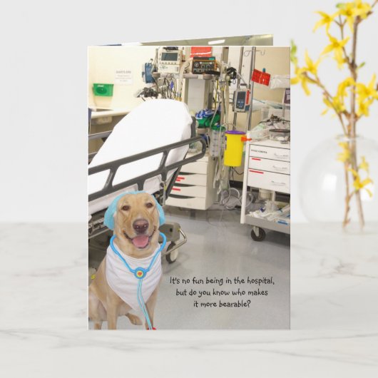 Gevouwen Wenskaart Kaart (Gele Bloem)