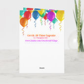 Gevouwen Wenskaart Kaart (Achterkant)