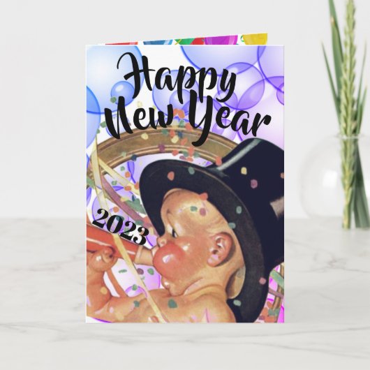 Gevouwen Wenskaart Kaart (Voorkant)