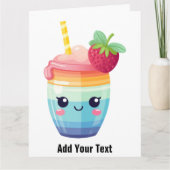 Gevouwen Wenskaart Kaart (Voorkant)