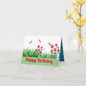 Gevouwen Wenskaart Kaart (Gele Bloem)