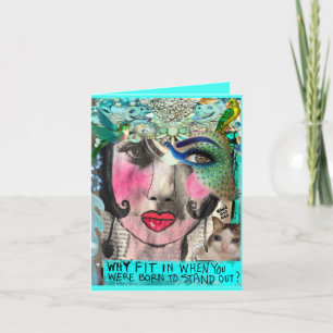 Gevouwen Wenskaart Kaart