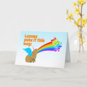 Gevouwen Wenskaart Kaart (Gele Bloem)