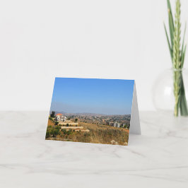 Gevouwen Wenskaart - Libanon Kaart