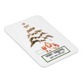 Gevouwen Wenskaart Magneet (Rechterzijde)