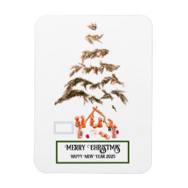 Gevouwen Wenskaart Magneet