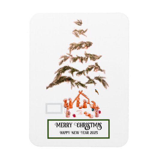 Gevouwen Wenskaart Magneet (Verticaal)