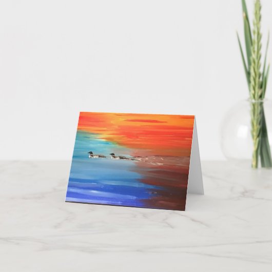 Gevouwen Wenskaart met afbeelding van Leningen Kaart (Voorkant)