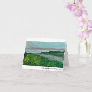 Gevouwen wenskaart met Appalachian landschap Kaart