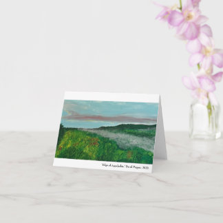 Gevouwen wenskaart met Appalachian landschap Kaart