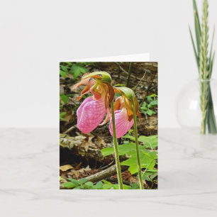 Gevouwen wenskaart met bloemmotief kaart