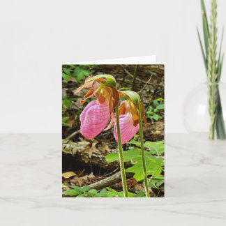 Gevouwen wenskaart met bloemmotief kaart
