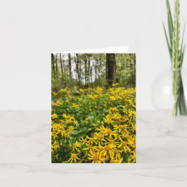 Gevouwen wenskaart met bosecotief kaart