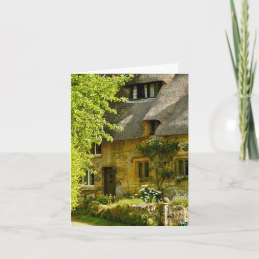 Gevouwen wenskaart met Engelstalige motief Kaart (Voorkant)