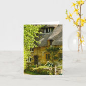 Gevouwen wenskaart met Engelstalige motief Kaart (Gele Bloem)