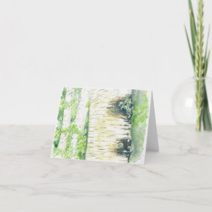 Gevouwen wenskaart met oorspronkelijke illustratie kaart