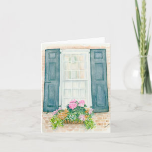 Gevouwen wenskaart met oorspronkelijke illustratie kaart