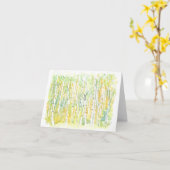 Gevouwen wenskaart met oorspronkelijke illustratie kaart (Gele Bloem)