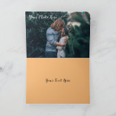 Gevouwen Wenskaart met uw foto en tekst Kaart (Binnen)