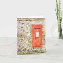 Gevouwen wenskaart met waterverf