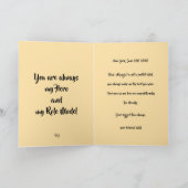 Gevouwen Wenskaart: Mijn vader Mijn oude ik Kaart (Binnen)