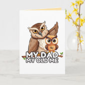 Gevouwen Wenskaart: Mijn vader Mijn oude ik Kaart (Gele Bloem)