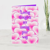 Gevouwen Wenskaart om sympathie te delen Kaart (Voorkant)