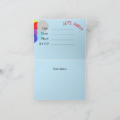 Gevouwen Wenskaart : partijuitnodigingen Kaart (Binnen)