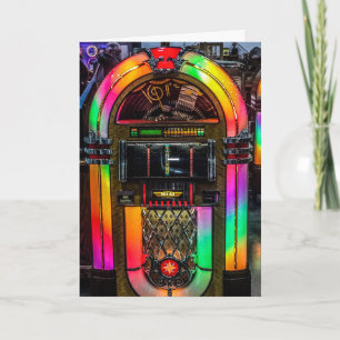 Gevouwen Wenskaart - , Retro Kaart