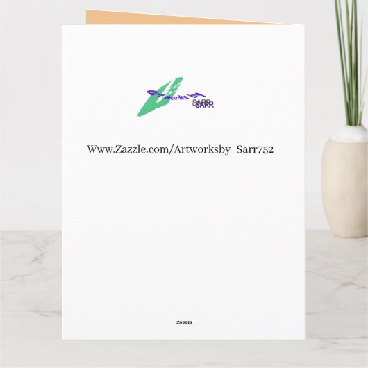 Gevouwen Wenskaart: Thanksgiving vakantie Kaart (Achterkant)