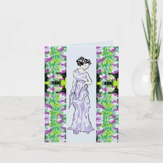 Gevouwen Wenskaart: touch of class Kaart (Voorkant)