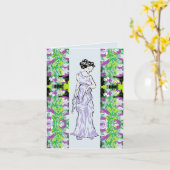 Gevouwen Wenskaart: touch of class Kaart (Gele Bloem)