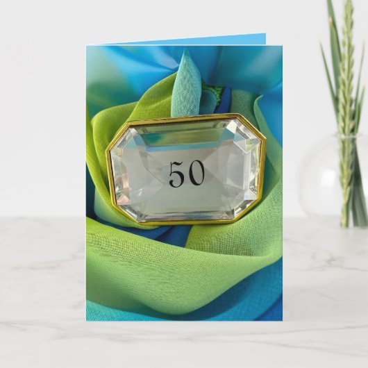 Gevouwen Wenskaart VERJAARDAG personaliseer naam y Kaart (Voorkant)