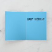 Gevouwen Wenskaart VERJAARDAG personaliseer naam y Kaart (Binnen)