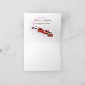 Gevouwen Wenskaart: Verloving Kaart (Binnen)