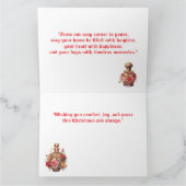 Gevouwen Wenskaart - Victoriaans kerst Kaart (Binnen)